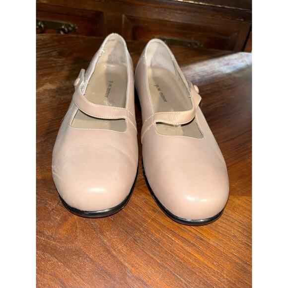 P.W. Minor Classic Minimalist Comfort 91718 Taupe Mary Janes Comfort Ortho Shoes - Picture 1 of 4